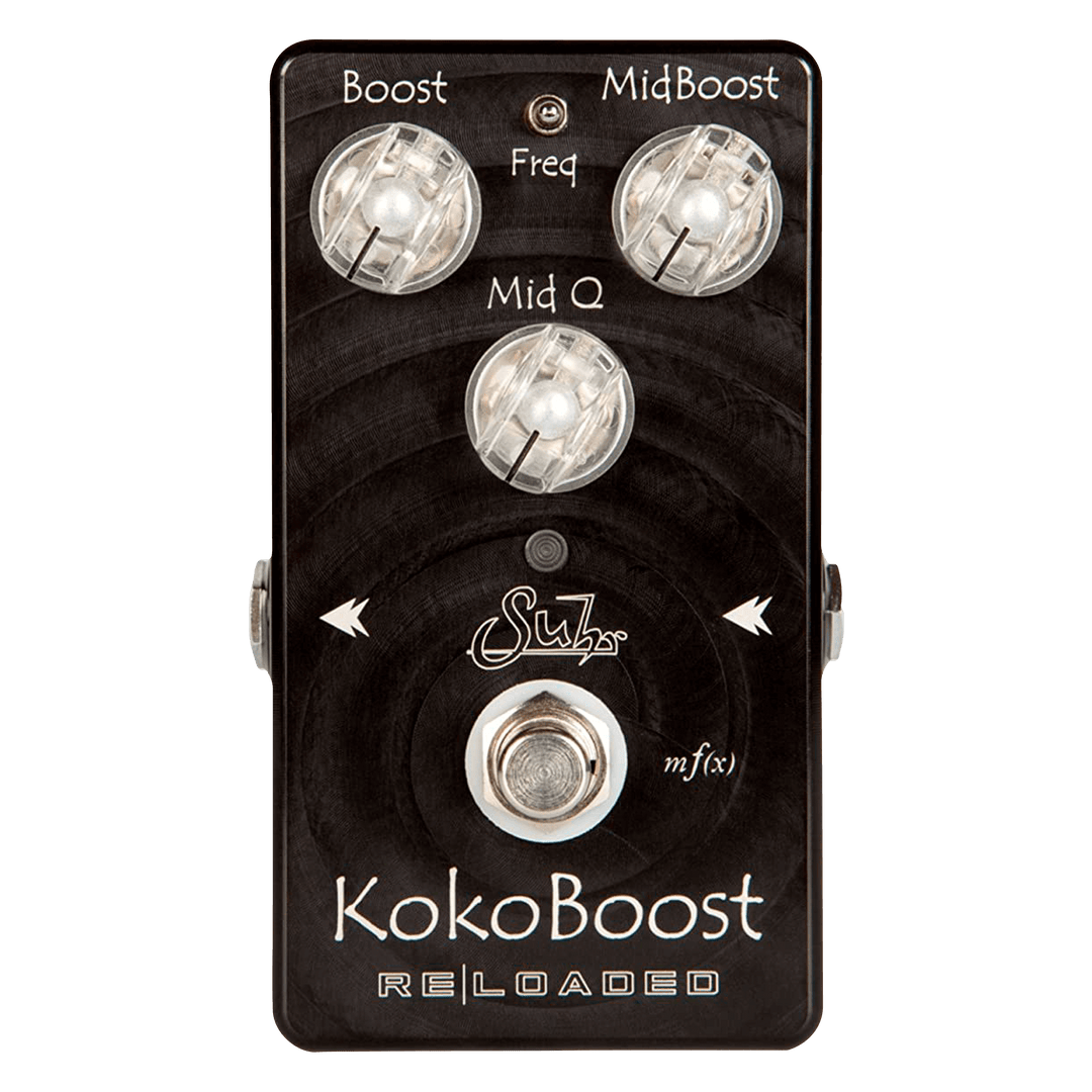 Suhr Koko Boost Reloaded - Pedal de Guitarra | Koko Boost Reloaded es el resultado de incontables horas de escuchar, probar y modificar nuestro circuito original para crear un pedal con una huella más pequeña, al tiempo que expande su funcionalidad y vers