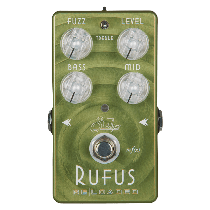 Suhr Rufus Fuzz Reloaded - Pedal de Guitarra | Rufus Reloaded es un pedal único que ofrece una amplia gama de tonos fuzz. Con la edición Re|Loaded, hemos agregado un efecto de octava arriba extremadamente dinámico y táctil. Enfocamos nuestro desarrollo en