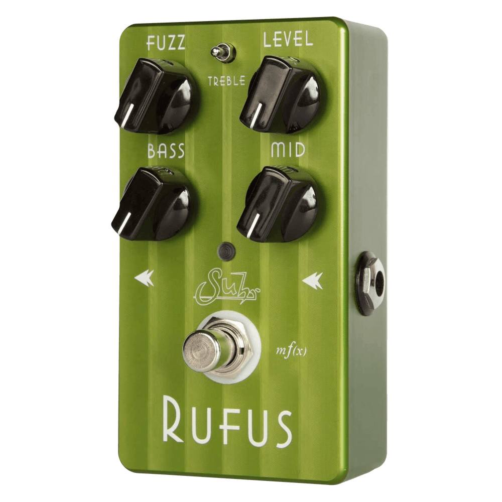 Suhr Rufus - Pedal de Guitarra | Rufus es un pedal fuzz único diseñado para ofrecer una gran cantidad de efectos de tono fuzz con la dinámica y la respuesta táctil de un amplificador de válvulas. Ya sea que te gusten los tonos históricos creados en The Fi