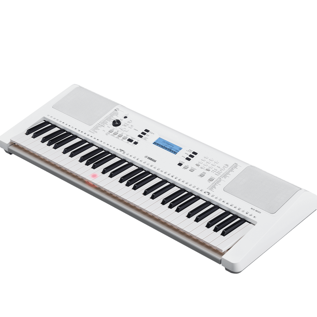 Yamaha EZ-300 - Teclado Portátil Teclas Retroiluminadas | ILUMINA TUS PRIMEROS PASO Ilumina tu camino. Avanza paso a paso. Y descubre el secreto que convierte el sonido en melodías. Teclas iluminadas para que te diviertas tocando desde la primera nota! Si