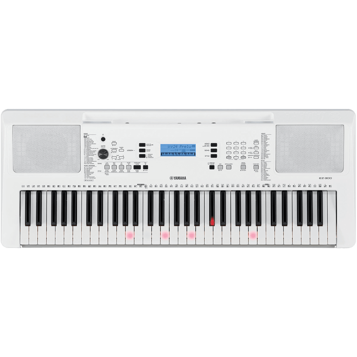 Yamaha EZ-300 - Teclado Portátil Teclas Retroiluminadas | ILUMINA TUS PRIMEROS PASO Ilumina tu camino. Avanza paso a paso. Y descubre el secreto que convierte el sonido en melodías. Teclas iluminadas para que te diviertas tocando desde la primera nota! Si
