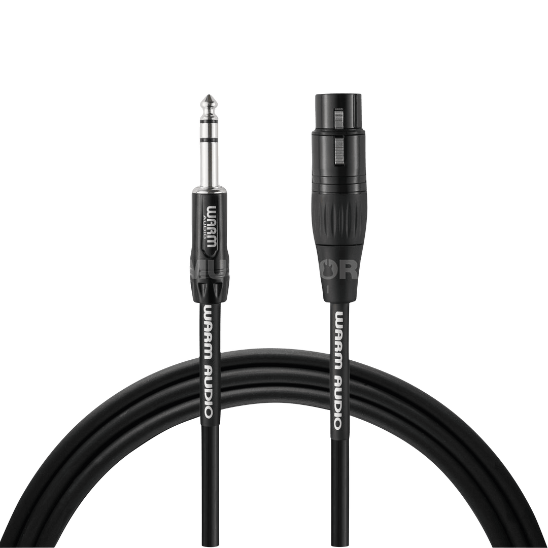 Warm Audio Pro - XLRF-TRSM6' (1.8m) Cable | Con los cables Warm Audio Pro-XLRf-TRSm de la serie Pro, Warm Audio amplía la cooperación con la empresa suiza Gotham Audio, ya conocida por los cables de sus micrófonos de tubo, y presenta sus propios cables de