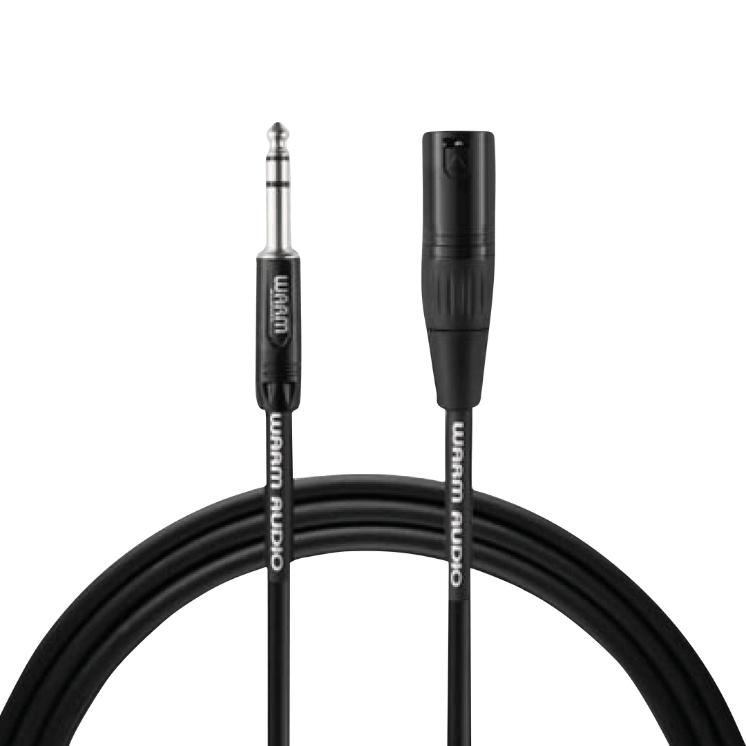Warm Audio Pro - XLRM-TRSM3' (0.9m) Cable | Este cable Warm Audio Pro Series XLR-M a TRS está diseñado para proporcionar una conexión de alta gama entre equipos de nivel de línea balanceados en el estudio o en el escenario. Si le preocupa la calidad de so