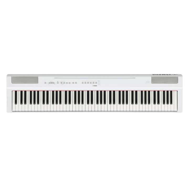 Yamaha P-125 White - Piano Digital | El Yamaha P-125 W es un piano digital compacto que combina una interpretación pianística excelente con un nuevo diseño sencillo y minimalista. Fácilmente transportable y muy accesible; la versatilidad de este instrumen
