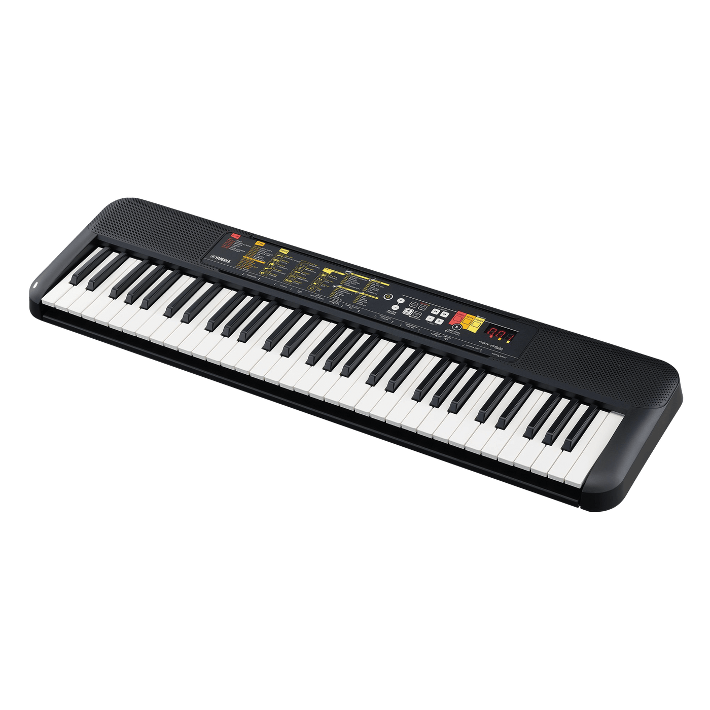 Yamaha PSR-F52 - $139990 - Gearhub - The PSR-F52 is the perfect keyboard for people who want to learn to play. It has all the features you need for your first playing experience. What better way to try your hand at making music than on a keyboard made by world-renowned instrument manufacturer Yamaha? The PSR-F52 offers a solid foundation for anyone looking to start playing the keyboard.Información detallada del producto aquí Teclas • Cantidad: 61 • Tipo: Organ-style • Sensibilidad: No Características Genera