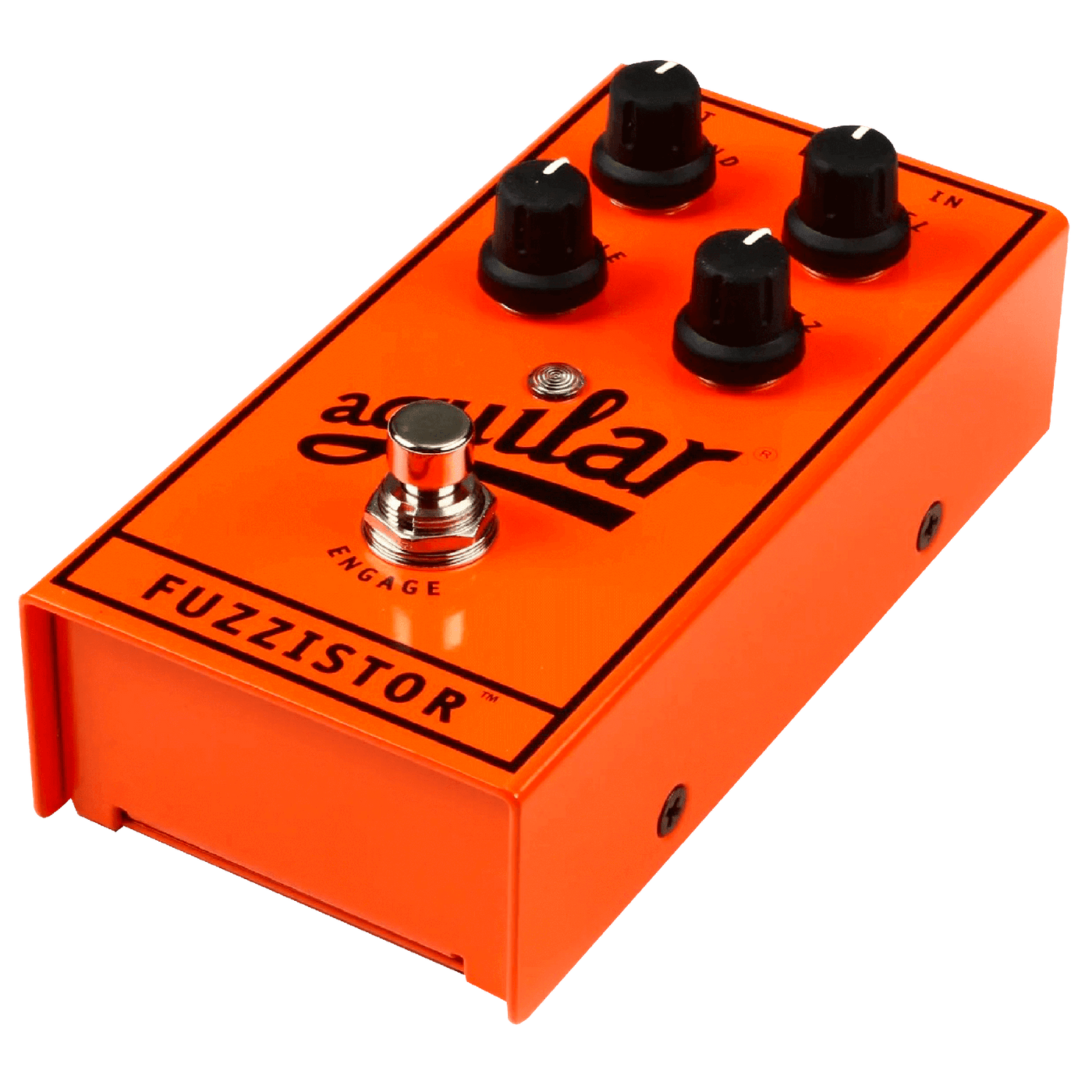 Aguilar Fuzzistor - Ofreciendo el tono profundo y texturizado por el que son famosos los pedales de bajo Aguilar, el Fuzzistor® proporciona una distorsión clásica de transistor de silicio. El Fuzzistor® permite un control completo sobre la MEZCLA del soni