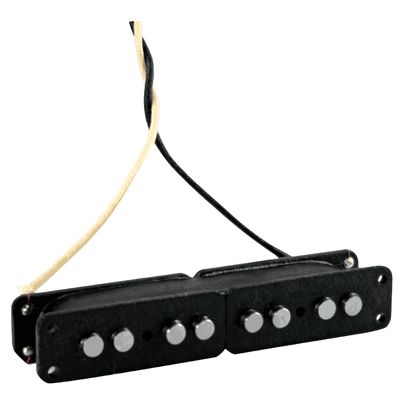 Lindy Fralin Split Jazz 4 White Cover - DescriptionLindy Fralin Split Jazz Bass Pickups offer a loud, clear and even response to four string bass players with no hum. This bass pickup allows you to get all of the Jazz-Bass vibe that you love, minus the hu