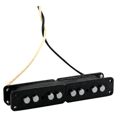 Lindy Fralin Split Jazz 4 Black Cover - DescriptionLindy Fralin Split Jazz Bass Pickups offer a loud, clear and even response to four string bass players with no hum. This bass pickup allows you to get all of the Jazz-Bass vibe that you love, minus the hu