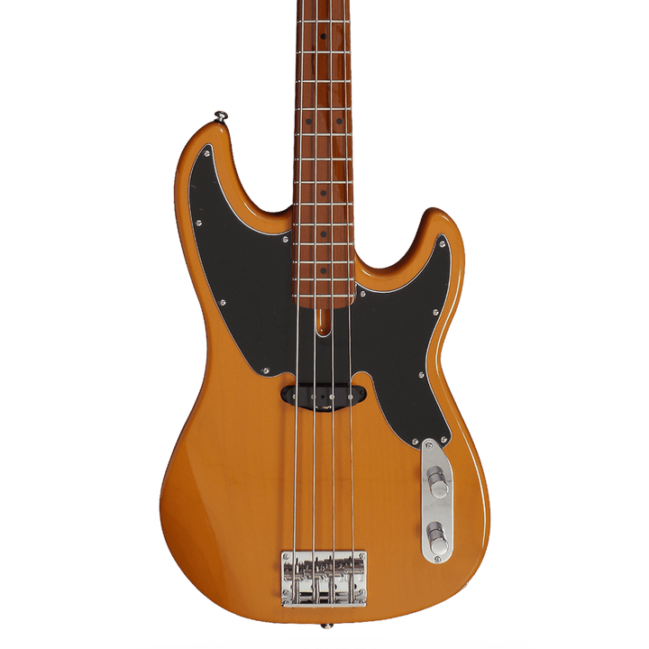 Sire D5 Butterscotch Blonde - Bajo Eléctrico | Cuerpo • Modelo: D5• Madera: Alder• Terminación: Polyurethane Brazo • Madera: Roasted Hard Maple / Arce• Perfil: “C”• Terminación: Satin • Espaciado: 20mm• Escala: 34” • Nuez: Hueso Diapasón • Madera: Roasted