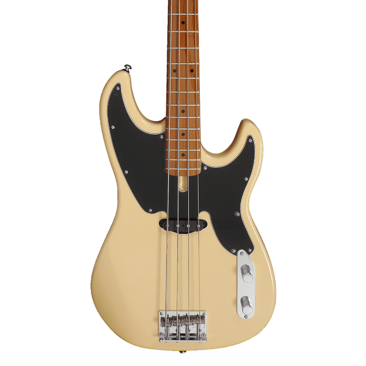 Sire D5 Vintage White - Bajo Eléctrico | Cuerpo • Modelo: D5• Madera: Alder• Terminación: Polyurethane Brazo • Madera: Roasted Hard Maple / Arce• Perfil: “C”• Terminación: Satin • Espaciado: 20mm• Escala: 34” • Nuez: Hueso Diapasón • Madera: Roasted Hard