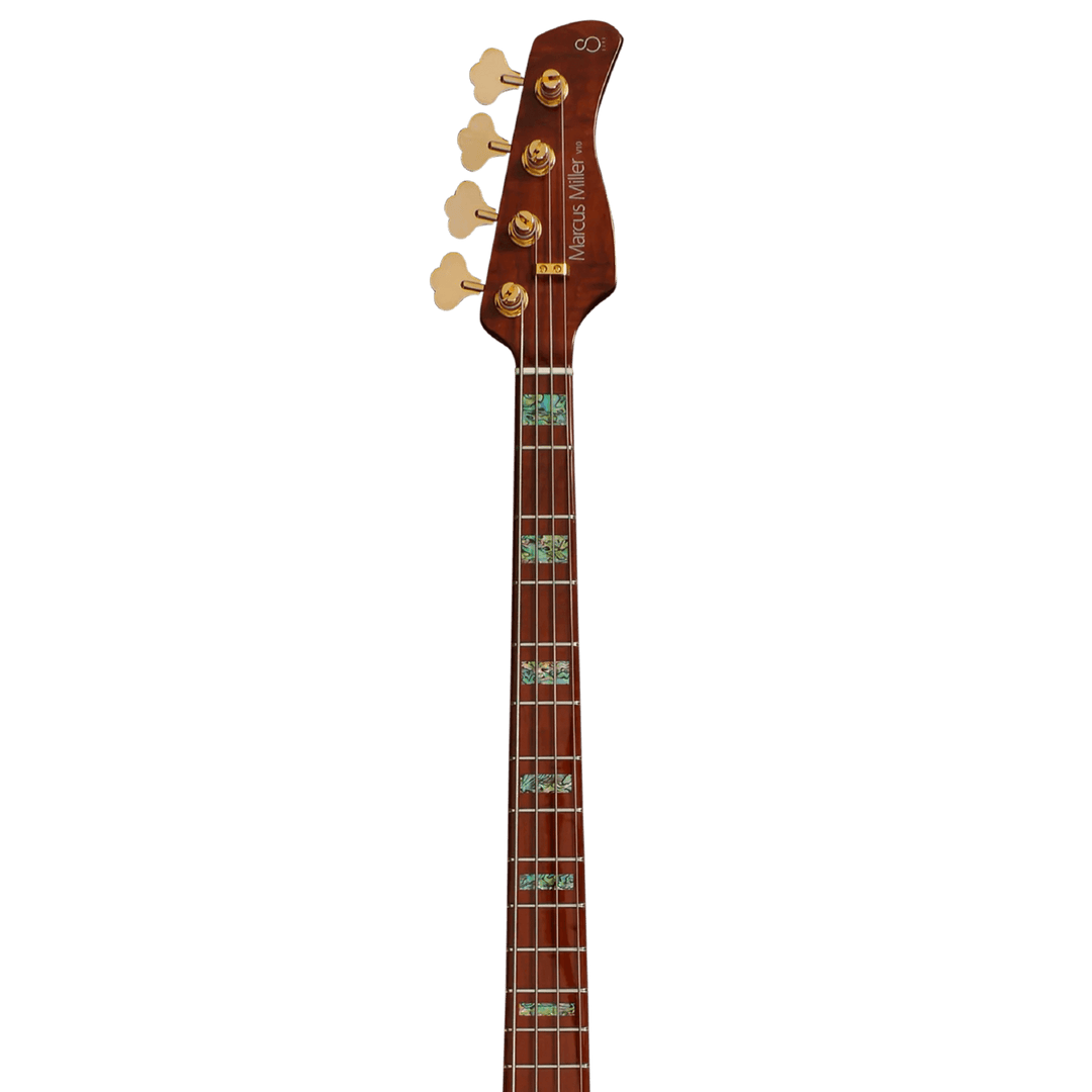 Sire V10dx Tobacco Sunburst - Bajo Eléctrico | Un modelo de alta calidad en la serie Sire Marcus Miller. El Sire V10 coloca a la serie V en otro nivel en términos de detalle, tocabilidad y comodidad. Con un mástil de arce flameado tostado en forma de C y