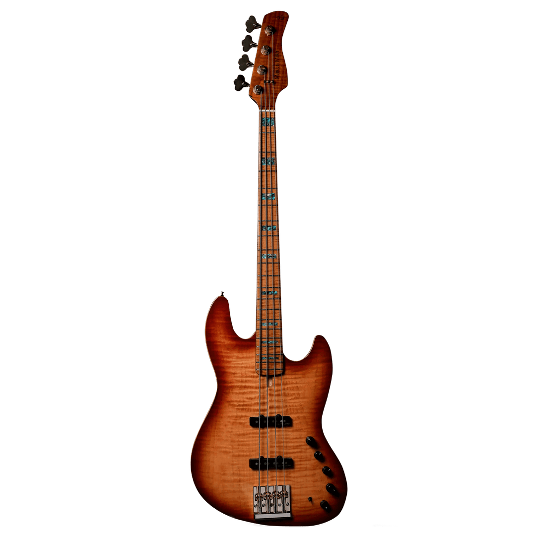 Sire V10dx Tobacco Sunburst - Bajo Eléctrico | Un modelo de alta calidad en la serie Sire Marcus Miller. El Sire V10 coloca a la serie V en otro nivel en términos de detalle, tocabilidad y comodidad. Con un mástil de arce flameado tostado en forma de C y