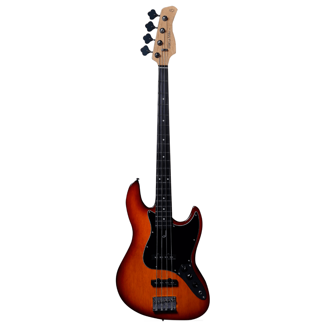 Sire V3P Tobacco Sunburst - Bajo Eléctrico | Cuerpo • Modelo: V• Madera: Mahogany / Caoba• Terminación: Poliuretano Brazo • Madera: Canadian Hard Maple / Arce• Perfil: “C”• Terminación: Satin • Espaciado: 19mm• Escala: 34” • Nuez: Hueso Diapasón • Madera: