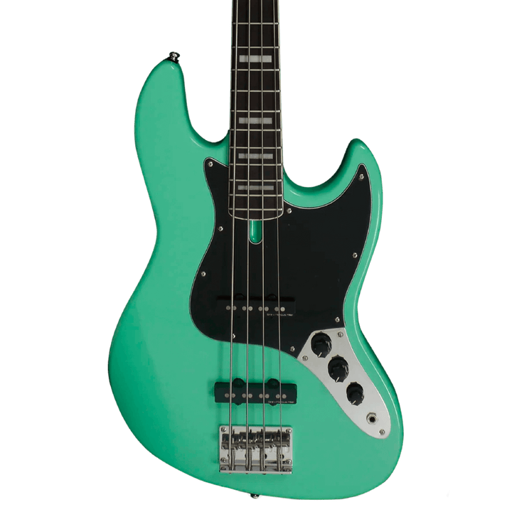 Sire V5R Mild Green - Bajo Eléctrico | Cuerpo • Modelo: VR• Madera: Alder• Terminación: Polyurethane Brazo • Madera: Roasted Hard Maple / Arce• Perfil: “C”• Terminación: Satin • Espaciado: 20mm• Escala: 34” • Nuez: Hueso Diapasón • Madera: Rosewood• Radio