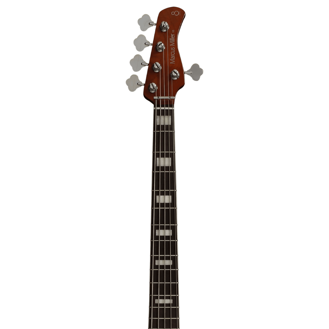 Sire V5R-5 Mild Green - Bajo Eléctrico | Cuerpo • Modelo: V5R• Madera: Alder• Terminación: Polyurethane Brazo • Madera: Roasted Hard Maple / Arce• Perfil: “C”• Terminación: Satin • Espaciado: 28mm• Escala: 34” • Nuez: Hueso Diapasón • Madera: Rosewood• Ra