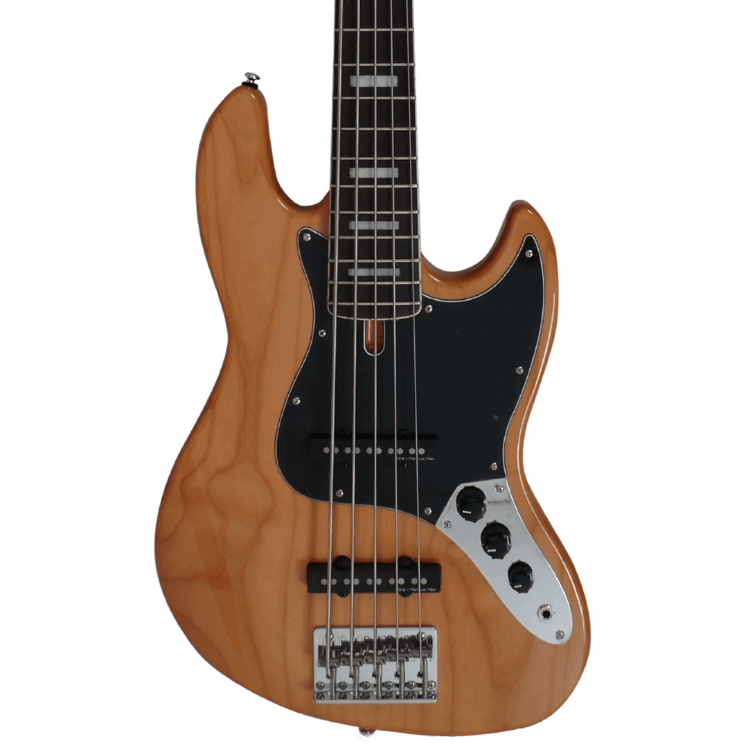 Sire V5R-5 Natural - Bajo Eléctrico | Cuerpo • Modelo: VR• Madera: Alder• Terminación: Polyurethane Brazo • Madera: Roasted Hard Maple / Arce• Perfil: “C”• Terminación: Satin • Espaciado: 28mm• Escala: 34” • Nuez: Hueso Diapasón • Madera: Rosewood• Radio: