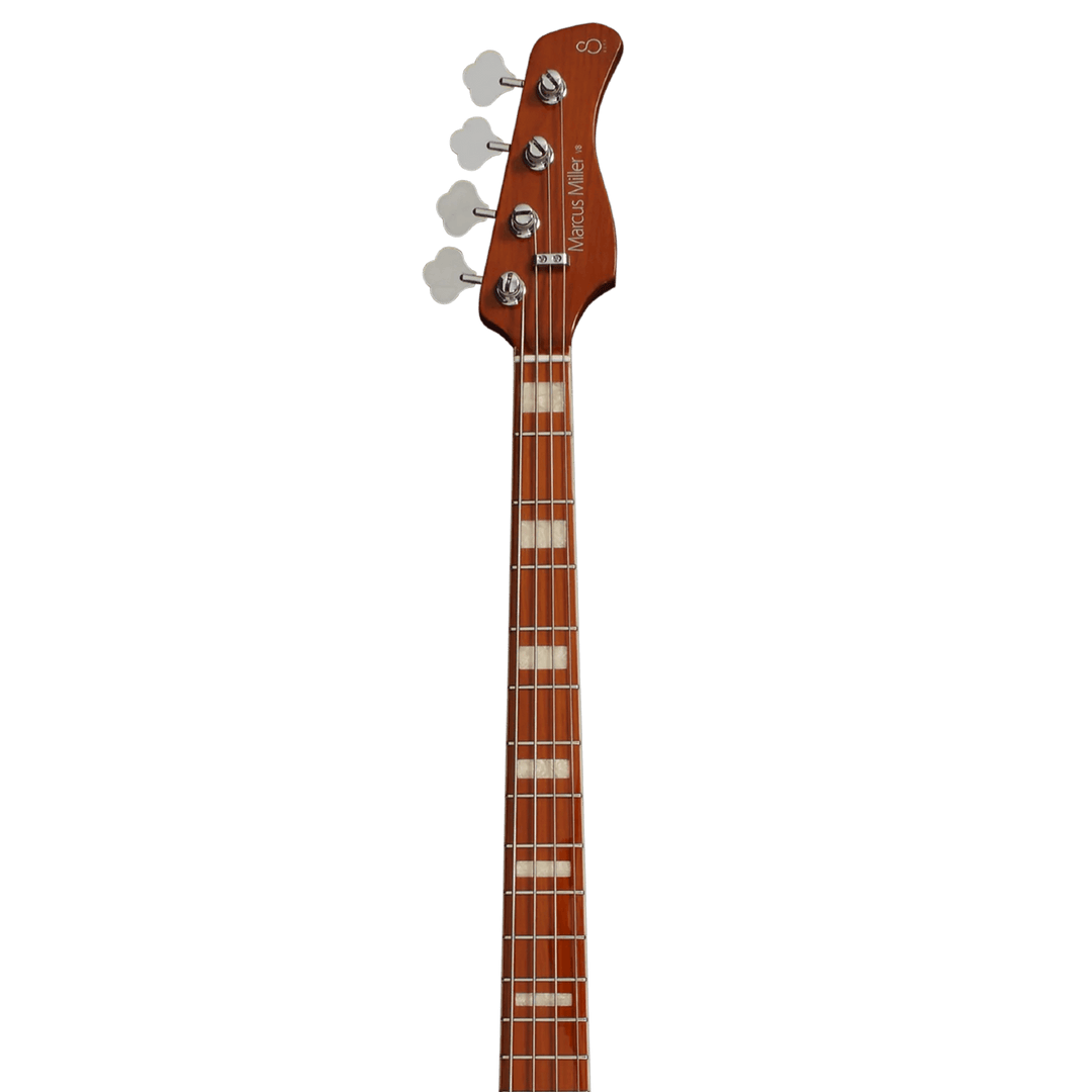 Sire V8 Tobacco Sunburst - Bajo Eléctrico | El bajo insignia versátil de Sire, fabricado con cuerpo de swamp-ash, ahora se llama Sire V8. Ha sido mejorado con el mástil Sire Champ, favorito de Marcus Miller, que incorpora la característica EDGELESS™ y uti