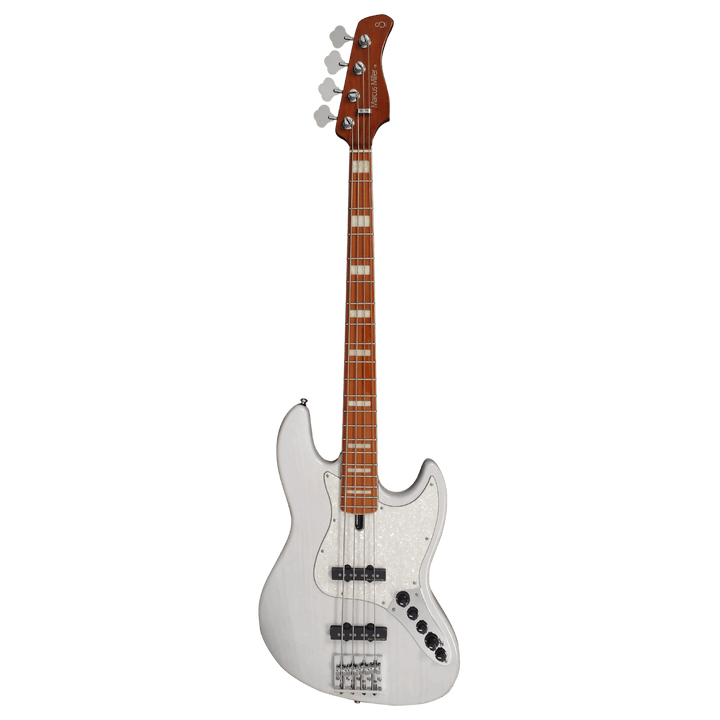 Sire V8 White Blonde - Bajo Eléctrico | El bajo insignia versátil de Sire, fabricado con cuerpo de swamp-ash, ahora se llama Sire V8. Ha sido mejorado con el mástil Sire Champ, favorito de Marcus Miller, que incorpora la característica EDGELESS™ y utiliza