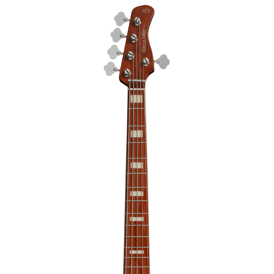 Sire V8-5 Natural - Bajo Eléctrico | El bajo insignia versátil de Sire, fabricado con cuerpo de swamp-ash, ahora se llama Sire V8. Ha sido mejorado con el mástil Sire Champ, favorito de Marcus Miller, que incorpora la característica EDGELESS™ y utiliza ma