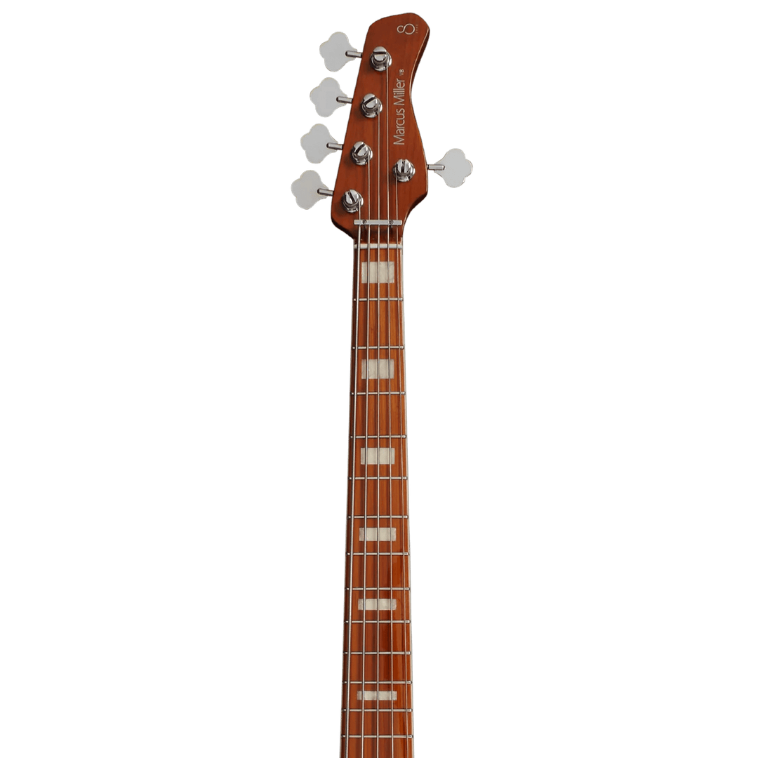Sire V8-5 White Blonde - Bajo Eléctrico | El bajo insignia versátil de Sire, fabricado con cuerpo de swamp-ash, ahora se llama Sire V8. Ha sido mejorado con el mástil Sire Champ, favorito de Marcus Miller, que incorpora la característica EDGELESS™ y utili