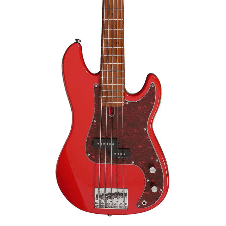 Sire P5-5 Dakota Red - Bajo Eléctrico | Cuerpo • Modelo: P5• Madera: Alder• Terminación: Polyurethane Brazo • Madera: Roasted Hard Maple• Perfil: “C”• Terminación: Satin • Espaciado: 18mm• Escala: 34” • Nuez: Hueso Diapasón • Madera: Roasted Hard Maple /