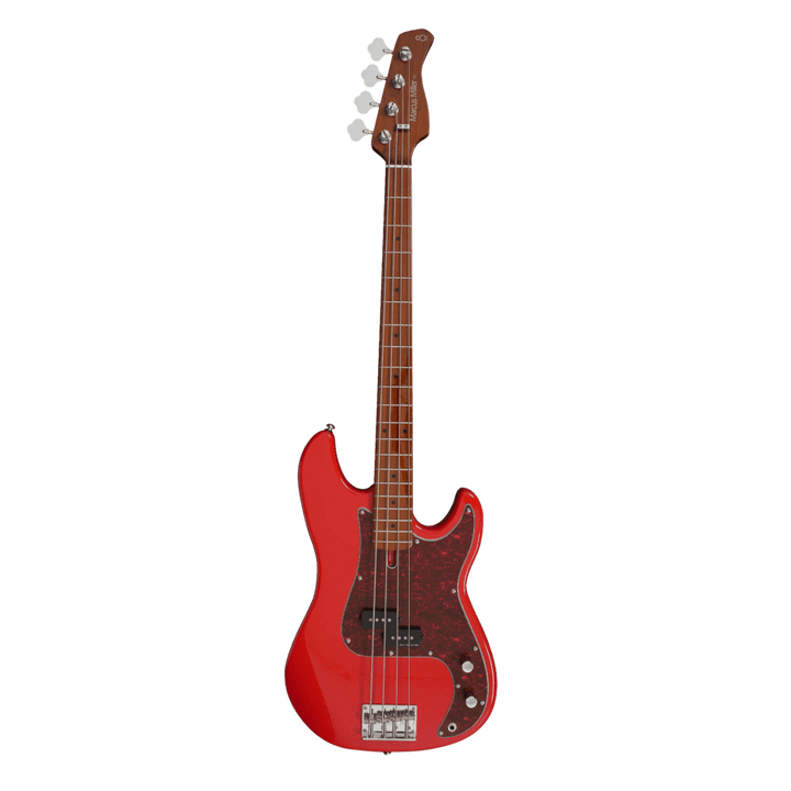 Sire P5 Dakota Red - Bajo Eléctrico | Cuerpo • Modelo: P5• Madera: Alder• Terminación: Polyurethane Brazo • Madera: Roasted Hard Maple• Perfil: “C”• Terminación: Satin • Espaciado: 20mm• Escala: 34” • Nuez: Hueso Diapasón • Madera: Roasted Hard Maple / Ar