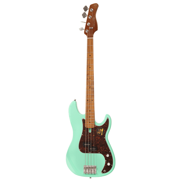Sire P5 Mild Green - Bajo Eléctrico | Cuerpo • Modelo: P5• Madera: Alder• Terminación: Polyurethane Brazo • Madera: Roasted Hard Maple• Perfil: “C”• Terminación: Satin • Espaciado: 20mm• Escala: 34” • Nuez: Hueso Diapasón • Madera: Roasted Hard Maple / Ar