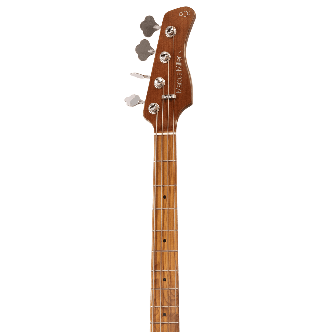 Sire P5 Mild Green - Bajo Eléctrico | Cuerpo • Modelo: P5• Madera: Alder• Terminación: Polyurethane Brazo • Madera: Roasted Hard Maple• Perfil: “C”• Terminación: Satin • Espaciado: 20mm• Escala: 34” • Nuez: Hueso Diapasón • Madera: Roasted Hard Maple / Ar