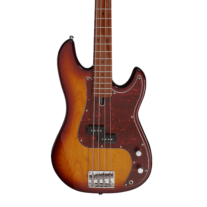 Sire P5 Tobacco Sunburst - Bajo Eléctrico | Cuerpo • Modelo: P5• Madera: Alder• Terminación: Polyurethane Brazo • Madera: Roasted Hard Maple• Perfil: “C”• Terminación: Satin • Espaciado: 18mm• Escala: 34” • Nuez: Hueso Diapasón • Madera: Roasted Hard Mapl