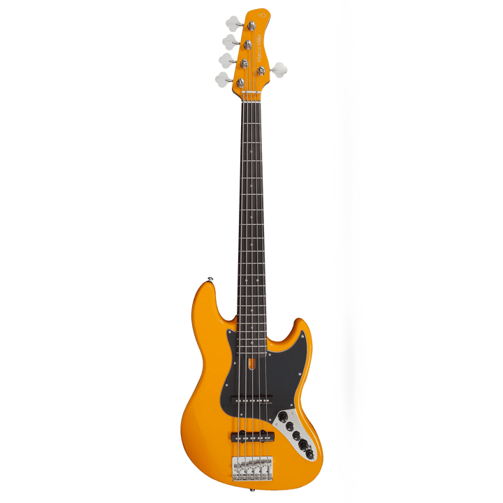 Sire V3-5 Orange (2nd Gen) - Bajo Eléctrico | Si me hubiesen mostrado los bajos Sire guiándonos solamente por el precio, habría tenido muchas dudas sobre qué tan buenos serían. Afortunadamente, tuve la oportunidad de ver uno y tocarlo sin saber cuánto cos
