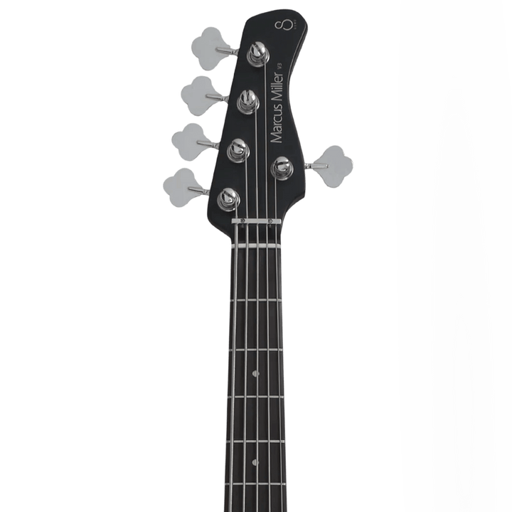 Sire V3P-5 Black Satin - Bajo Eléctrico | Cuerpo • Modelo: V• Madera: Mahogany / Caoba• Terminación: Satin Brazo • Madera: Canadian Hard Maple / Arce• Perfil: “C”• Terminación: Satin • Espaciado: 18mm• Escala: 34” • Nuez: Hueso Diapasón • Madera: Rosewood