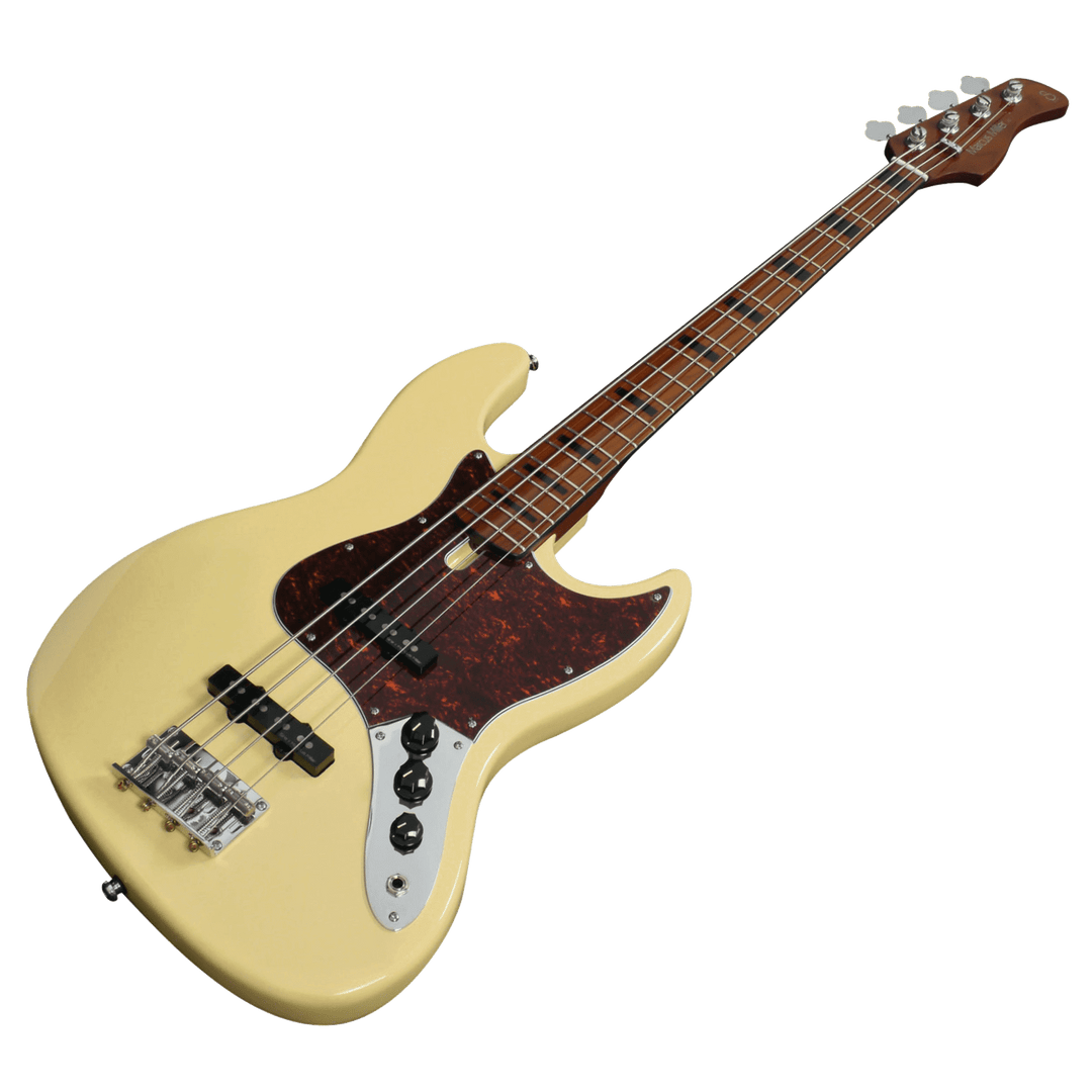 Sire V5 Vintage White (2nd Gen) - Bajo Eléctrico | Si me hubiesen mostrado los bajos Sire guiándonos solamente por el precio, habría tenido muchas dudas sobre qué tan buenos serían. Afortunadamente, tuve la oportunidad de ver uno y tocarlo sin saber cuánt