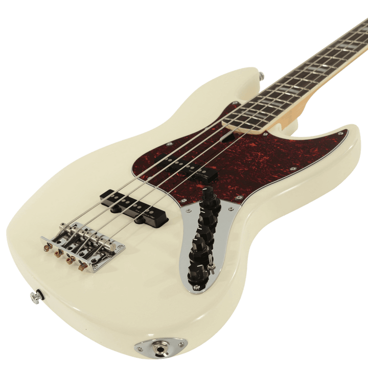 Sire V7 Alder Antique White (2nd Gen) - Bajo Eléctrico | Si me hubiesen mostrado los bajos Sire guiándonos solamente por el precio, habría tenido muchas dudas sobre qué tan buenos serían. Afortunadamente, tuve la oportunidad de ver uno y tocarlo sin saber