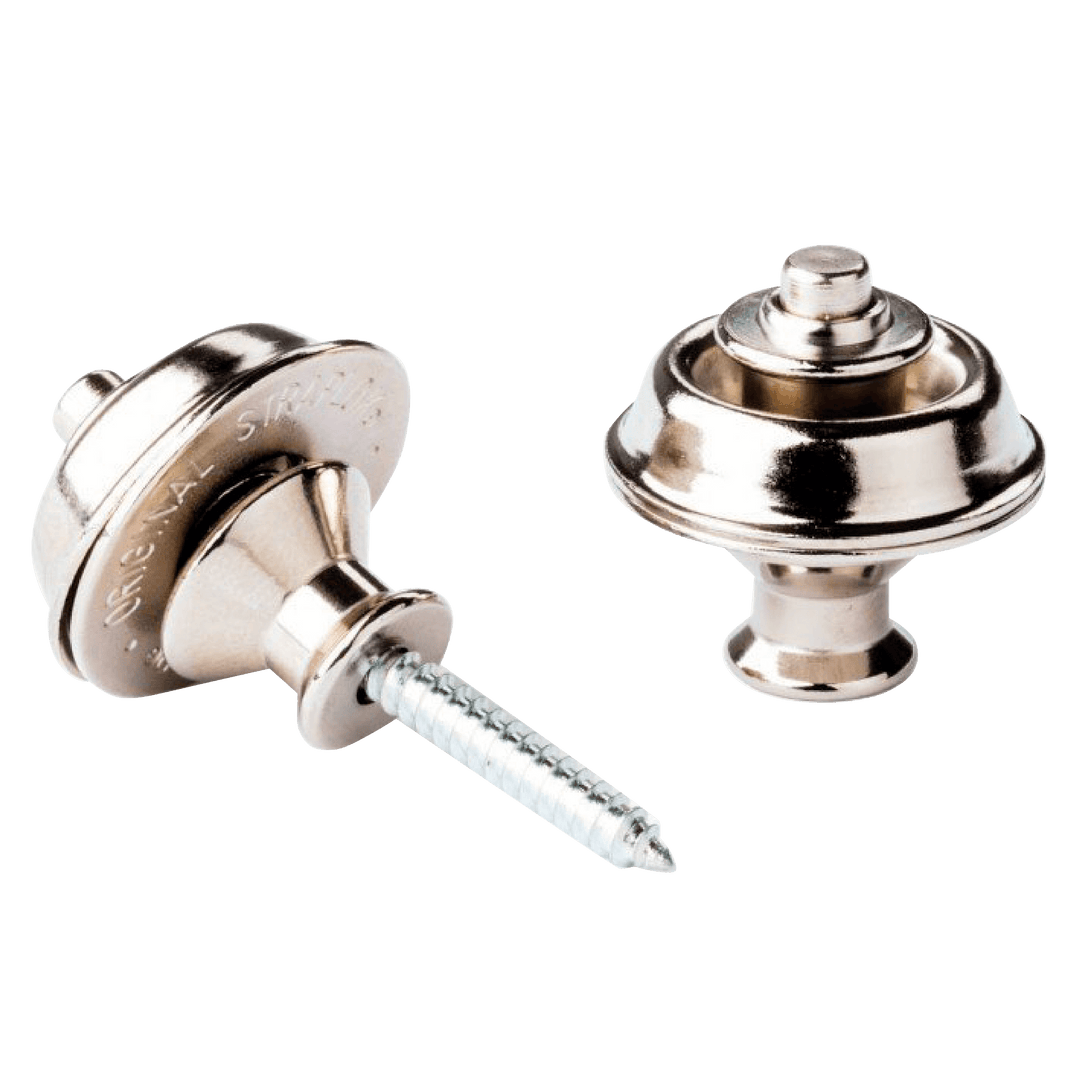 Dunlop Straplok® Nickel | El retenedor de correa (strap lock) Dunlop Straplok System Dual Design Nickel utiliza un diseño de ranura y bola de 360 ​​grados para permitir la libertad de movimiento de su correa, sin temor a que se enganche o se suelte. Con e