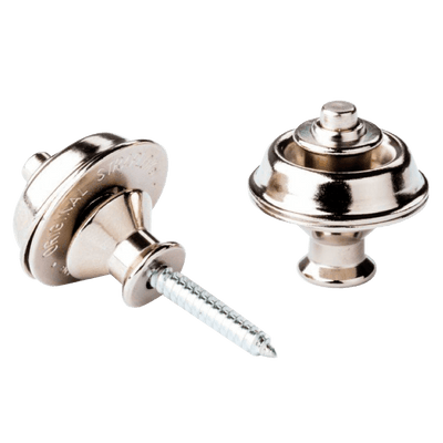Dunlop Straplok® Nickel - El retenedor de correa (strap lock) Dunlop Straplok System Dual Design Nickel utiliza un diseño de ranura y bola de 360 ​​grados para permitir la libertad de movimiento de su correa, sin temor a que se enganche o se suelte. Con e