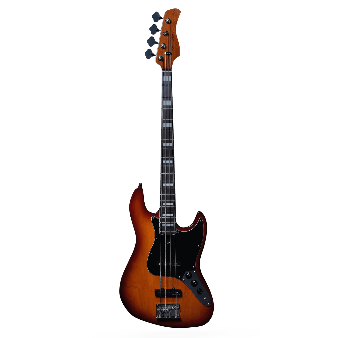 Sire V5R Tobacco Sunburst - Cuerpo • Modelo: VR• Madera: Alder• Terminación: Polyurethane Brazo • Madera: Roasted Hard Maple / Arce• Perfil: “C”• Terminación: Satin • Espaciado: 20mm• Escala: 34” • Nuez: Hueso Diapasón • Madera: Rosewood• Radio: 9.5”• Tra